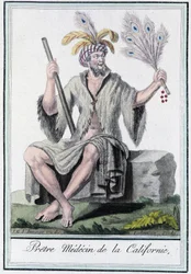Priest physician of California - in Encyclopedia of Travels by Grasset Saint Sauveur, ed. Paris 1796