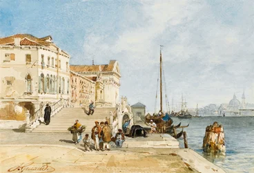 View of the Zattere dock, Venice