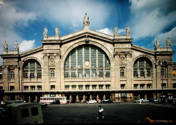 View of the facade of the Gare du Nord, built 1861-63