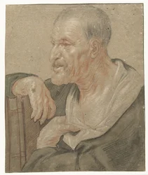 Shoulder Piece of an Evangelist, to the Left