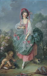 Ballerina Marie-Madeleine Guimard as Terpsichore