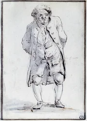 Cartoon of Honore Gabriel Riqueti, Count of Mirabeau (1749-1791)
