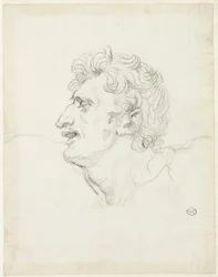 Head of a Man, Left Profile