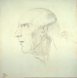 Head of an Old Man in Profile