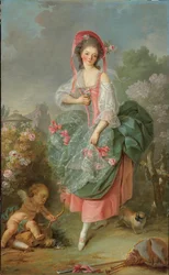 Portrait of Mademoiselle Guimard as Terpsichore