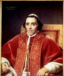 Portrait of Pius VII (1742 - 1823) by David. 1805. Museum of Versailles