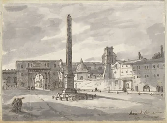 The Piazza del Popolo
