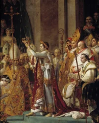 The Rite of Napoleon. Detail of Napoleon Wearing the Crown During the Coronation of Emperor Napoleon I and Empress Josephine at Notre-Dame de Paris on December 2