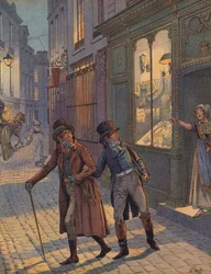 A street scene in Paris