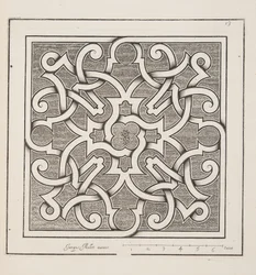Design for Parterre, from Theatre des Plans et Jardinages, Published 1652