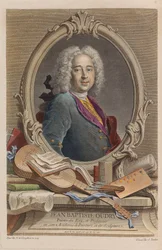 Portrait of Jean-Baptiste Oudry 1686-1755, 1755