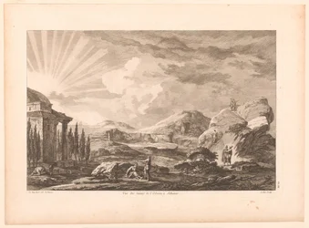 View of a Ruin in Athens, Possibly the Dionysus Theatre