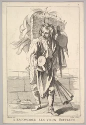 Reverse copy of A Racomoder les Vieux Souflets Mend the Old Bellows, from Le Cri