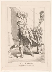 Street Vendor with Brooms