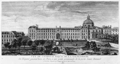 View of Hopital Royal de La Salpetriere, known as Hopital General, Paris