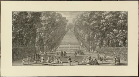 View of the Grand Cascade in the Gardens of Marly