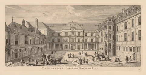 View of the Courtyard of the Château de Blois