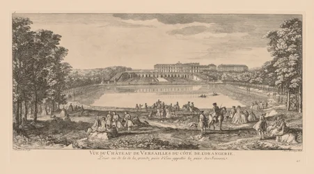 View of the Château de Versailles, from the Orangerie Side, Taken Beyond the Swiss Water Piece