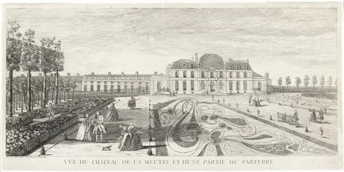 View of the Château de Meudon and Part of the Parterre