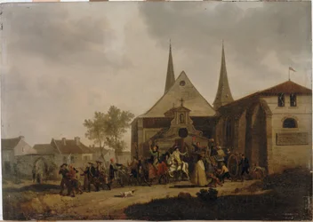 Pillage of a church during the Revolution (circa 1793)