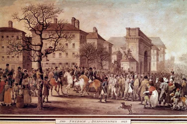 Campaign of France in 1814: Entry in Paris of Prisoners of Allied Armies
