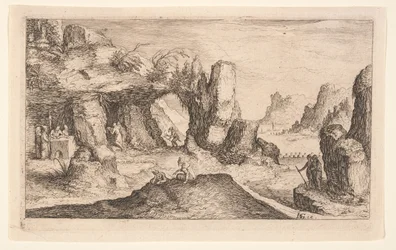 Landscape with a Grotto and Hermits, from Landscapes