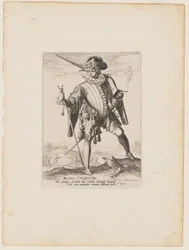 Soldier with Arquebus, from Officers and Soldiers of the Bodyguard of Emperor Rudolph II