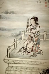 Painted figure, musician