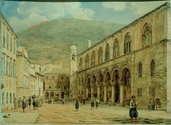 Square in Ragusa (Dubrovnik)