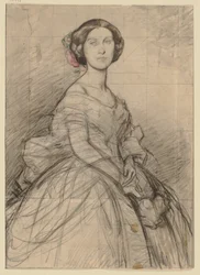 Young Lady Half-Length, Face En Face