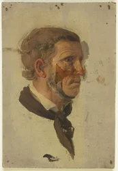 Head Study of a Peasant in Profile