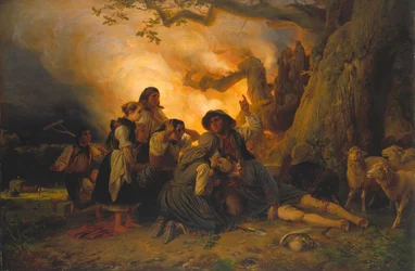 Shepherd Struck by Lightning