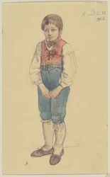 Standing Peasant Boy from Berod