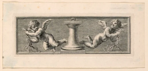 Vignettes with Angels and Instruments of the Passion