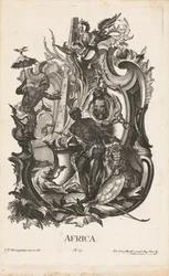 Rocaille with the Personification of the Continent Africa Africa (title on object) The Four Continents (series title)