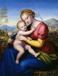 Madonna with Child and Parrot