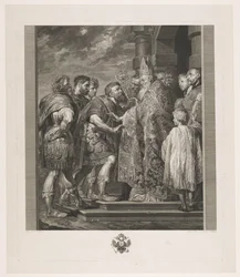 Saint Ambrose Refuses Emperor Theodosius Entry to the Church in Milan