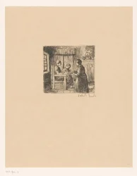 Interior with Three People (The Sick)