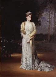 Portrait of Empress Alexandra Fyodorovna of Russia 1872-1918, the Wife of Tsar Nicholas II, 1914