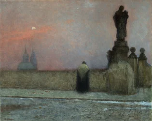 Early Evening in Hradcany by Jakub Schikaneder