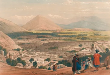 The Balla Hissar and City of Caubul, from the Upper Part of the Citadel