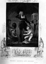 Prince Arthur and Hubert, in King John by William Shakespeare