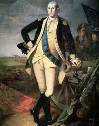 General George Washington (1732-99) at Yorktown, Virginia