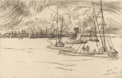 Amsterdam from the Tolhuis, 1863