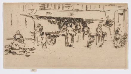 Booth, Market Place, Loches