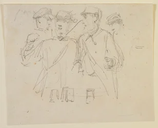 Group of Four Men, 1858