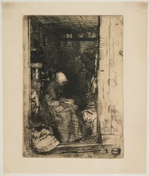 La Vielle aux Loques from Twelve Etchings from Nature