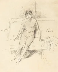 Nude Model on an Empire Sofa