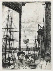 Rotherhithe from Sixteen Etchings of Scenes on the Thames and Other Subjects