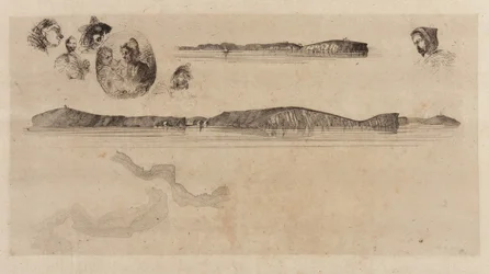 Sketches on the Coast Survey Plate, 1854